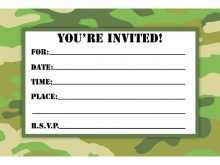 72 Creating Camouflage Party Invitation Template For Free by Camouflage Party Invitation Template