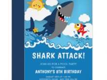 72 Customize Baby Shark Birthday Invitation Template For Free by Baby Shark Birthday Invitation Template
