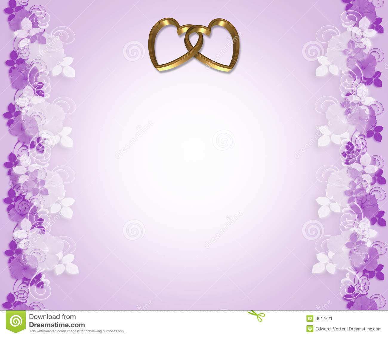 72 Customize Lavender Wedding Invitation Blank Template Photo with Lavender Wedding Invitation Blank Template