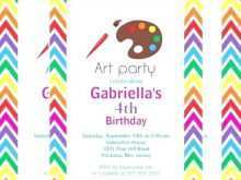 72 Customize Our Free Art Party Invitation Template in Word with Art Party Invitation Template