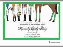 72 Customize Our Free Kentucky Derby Party Invitation Template Formating for Kentucky Derby Party Invitation Template