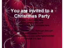 72 Customize Our Free Office Christmas Party Invitation Template Formating by Office Christmas Party Invitation Template