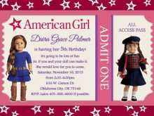 72 Format American Girl Party Invitation Template Free Photo with American Girl Party Invitation Template Free