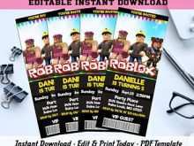 Roblox Party Invitation Template Cards Design Templates - roblox invitation personalized roblox invitation instant