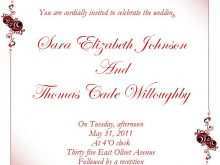 72 Free Printable Wedding Invitation Template In Word For Free with Wedding Invitation Template In Word
