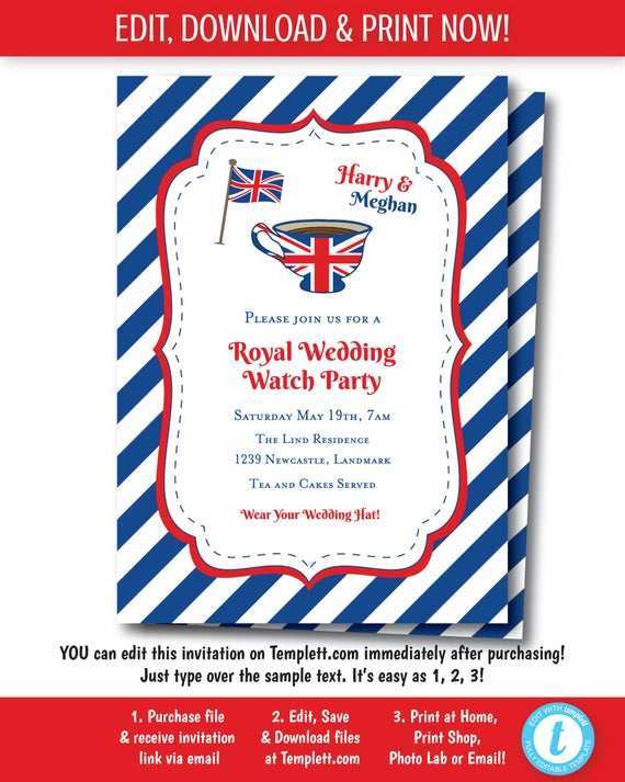 72 Free Royal Tea Party Invitation Template Formating with Royal Tea Party Invitation Template