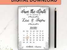 72 How To Create Calendar Wedding Invitation Template With Stunning Design for Calendar Wedding Invitation Template