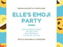 72 Online Emoji Party Invitation Template Now by Emoji Party Invitation Template