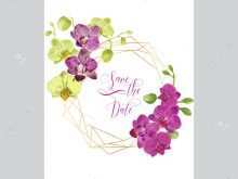 72 Online Orchid Wedding Invitation Template With Stunning Design for Orchid Wedding Invitation Template