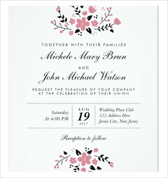 72 Printable Example Of Civil Wedding Invitation Card Layouts with Example Of Civil Wedding Invitation Card