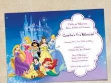 72 Report Disney Princess Birthday Invitation Template Now for Disney Princess Birthday Invitation Template