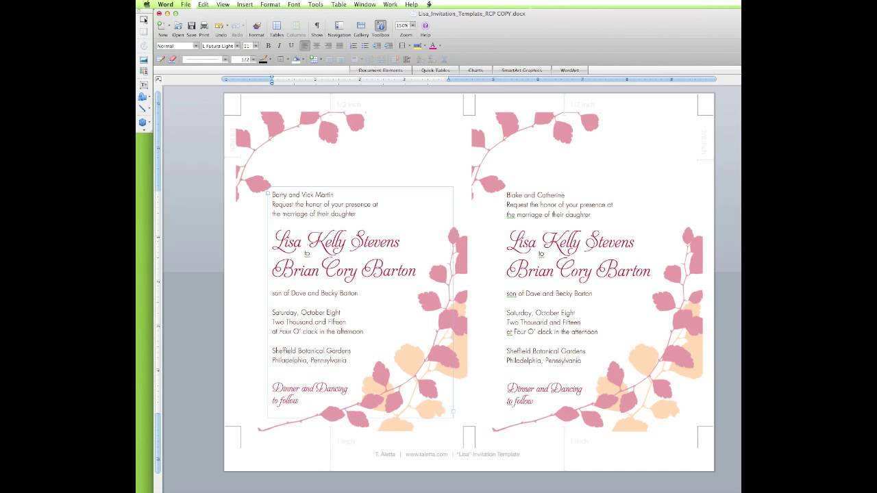 72 Report How To Make A Wedding Invitation Template On Microsoft Word in Photoshop by How To Make A Wedding Invitation Template On Microsoft Word