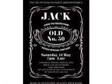 73 Blank Jack Daniels Party Invitation Template Free PSD File for Jack Daniels Party Invitation Template Free