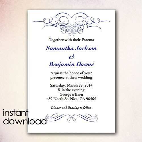 73 Blank Wedding Invitation Template For Ms Word Templates with Wedding Invitation Template For Ms Word