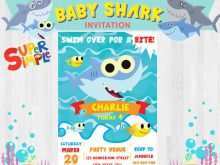 73 Creating Baby Shark Birthday Invitation Template Layouts with Baby Shark Birthday Invitation Template
