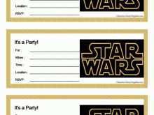73 Creating Star Wars Birthday Invitation Template Templates with Star Wars Birthday Invitation Template