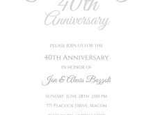 73 Customize Our Free Anniversary Party Invitation Template For Free by Anniversary Party Invitation Template