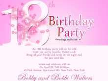 73 Customize Our Free Example Of Invitation Card For 18 Birthday For Free for Example Of Invitation Card For 18 Birthday