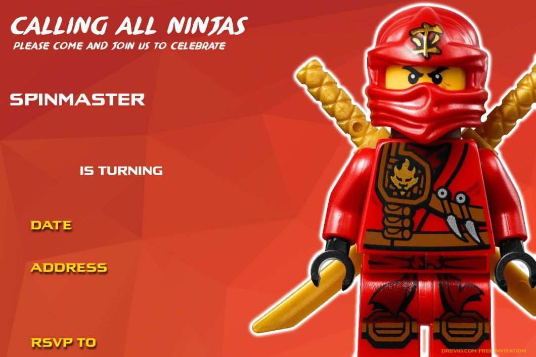 73 Printable Ninja Birthday Invitation Template Free in Photoshop by Ninja Birthday Invitation Template Free