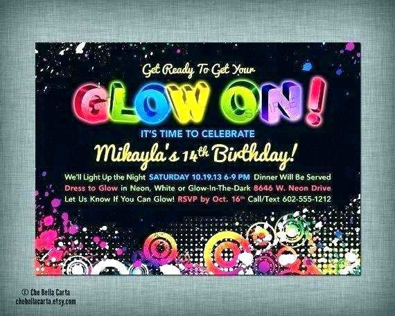 73 Standard Glow In The Dark Party Invitation Template Free Now with Glow In The Dark Party Invitation Template Free