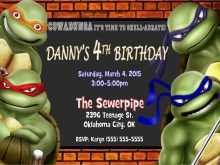 73 The Best Ninja Turtle Party Invitation Template Free Now for Ninja Turtle Party Invitation Template Free