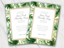 74 Adding Greenery Wedding Invitation Template PSD File by Greenery Wedding Invitation Template