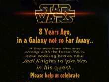 74 Adding Star Wars Birthday Invitation Template With Stunning Design with Star Wars Birthday Invitation Template
