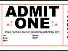 74 Best Birthday Invitation Ticket Template Free Formating by Birthday Invitation Ticket Template Free