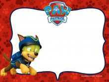 74 Blank Paw Patrol Invitation Template Blank Free Now with Paw Patrol Invitation Template Blank Free