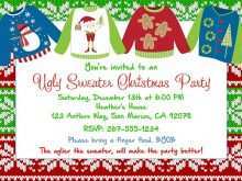 74 Create Ugly Holiday Sweater Party Invitation Template Free PSD File by Ugly Holiday Sweater Party Invitation Template Free