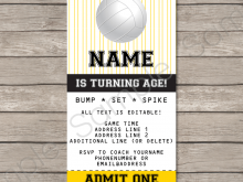 74 Creating Volleyball Party Invitation Template Formating by Volleyball Party Invitation Template