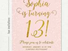 74 Customize Our Free Birthday Invitation Template Rose Gold in Photoshop with Birthday Invitation Template Rose Gold