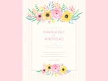 74 Customize Watercolor Floral Wedding Invitation Template Download for Watercolor Floral Wedding Invitation Template