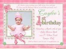 74 Free First Birthday Invitation Template in Word for First Birthday Invitation Template