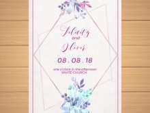 Simple And Elegant Wedding Invitation Template