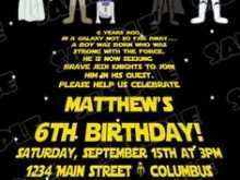 74 How To Create Birthday Invitation Template Star Wars in Word with Birthday Invitation Template Star Wars
