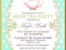 74 How To Create Tea Party Invitation Template Word in Photoshop for Tea Party Invitation Template Word
