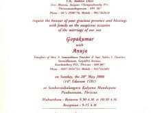 74 How To Create Wedding Invitation Format Kerala Photo with Wedding Invitation Format Kerala