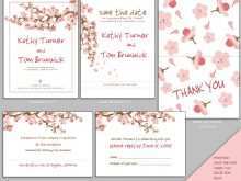 74 How To Create Wedding Invitation Template Cherry Blossom in Word by Wedding Invitation Template Cherry Blossom