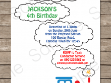 74 Online Birthday Invitation Template Train Maker with Birthday Invitation Template Train