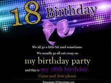 74 Report Example Of Invitation Card For 18 Birthday PSD File for Example Of Invitation Card For 18 Birthday