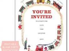 74 The Best Thomas The Train Blank Invitation Template With Stunning Design for Thomas The Train Blank Invitation Template