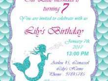 75 Best Mermaid Birthday Invitation Template Maker by Mermaid Birthday Invitation Template