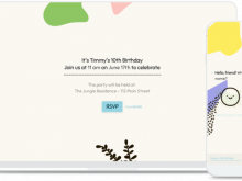 Online Birthday Invitation Template