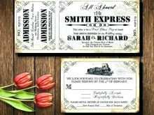 75 Blank Train Ticket Wedding Invitation Template Formating with Train Ticket Wedding Invitation Template