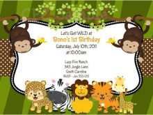 75 Creating Jungle Birthday Invitation Template in Word by Jungle Birthday Invitation Template