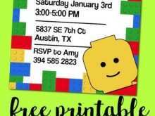 75 Creating Lego Party Invitation Template For Free by Lego Party Invitation Template