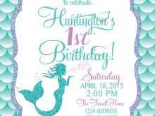 75 Creative Mermaid Birthday Invitation Template Maker for Mermaid Birthday Invitation Template