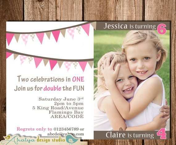 75 Customize Our Free Joint Birthday Party Invitation Template With Stunning Design for Joint Birthday Party Invitation Template