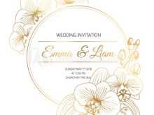 75 Customize Our Free Orchid Wedding Invitation Template Photo for Orchid Wedding Invitation Template